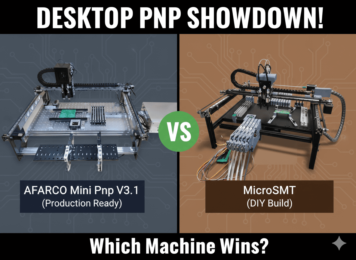 AFARCO Mini PnP V3.1 vs LumenPnP: Which is Better for OpenPnP?